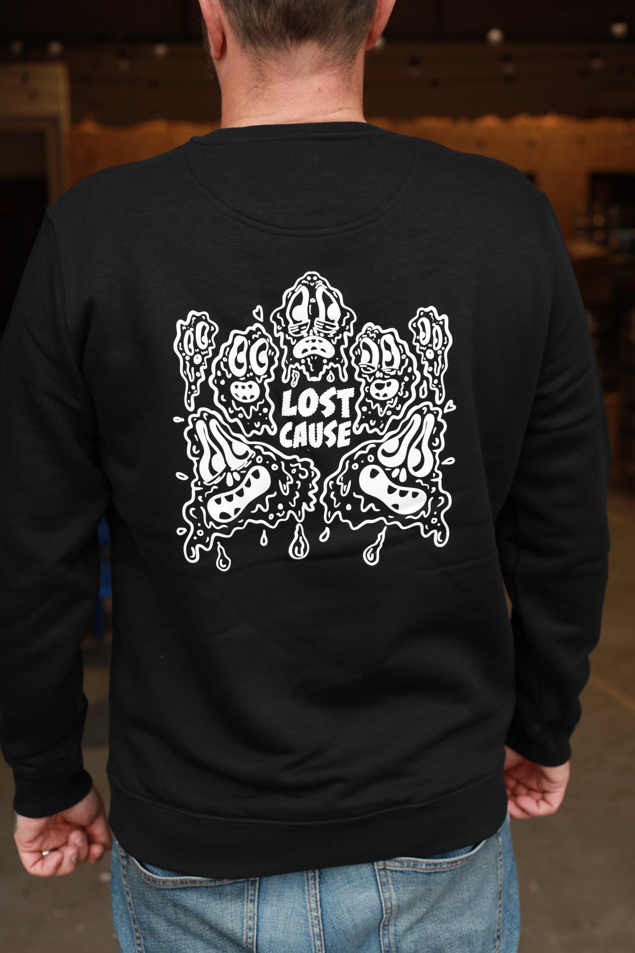 Stone Wash Black Sweater