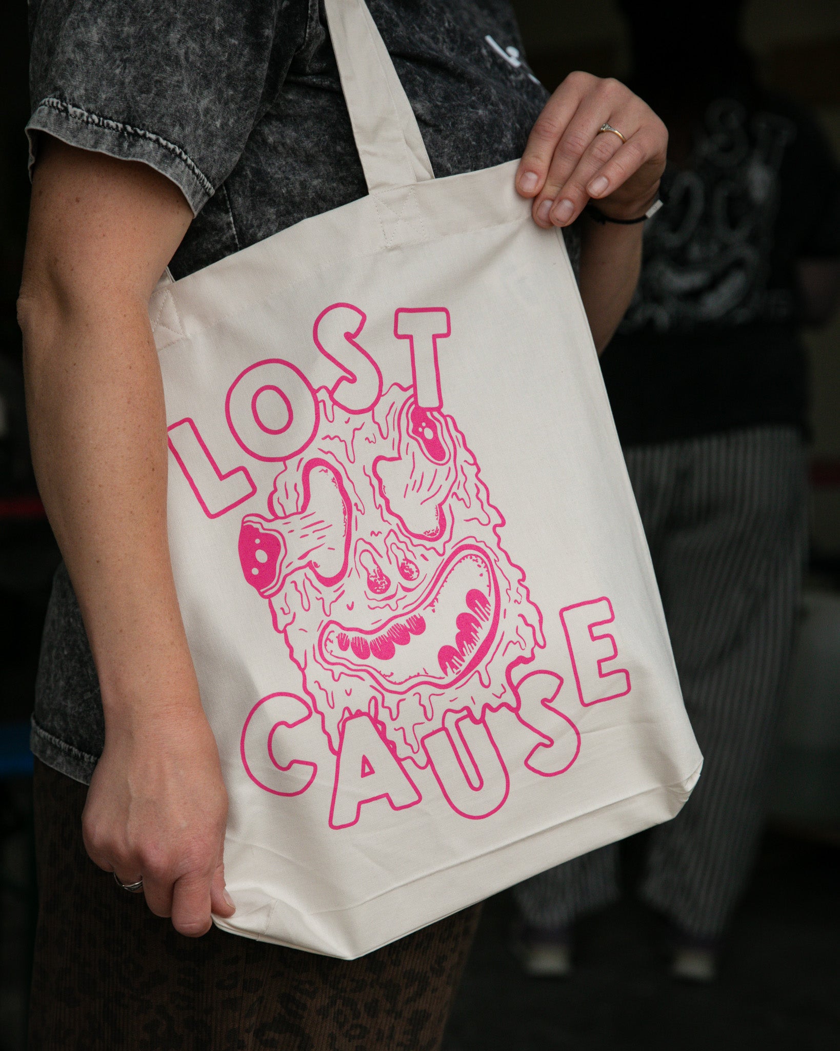 Pink Monster Tote Bag