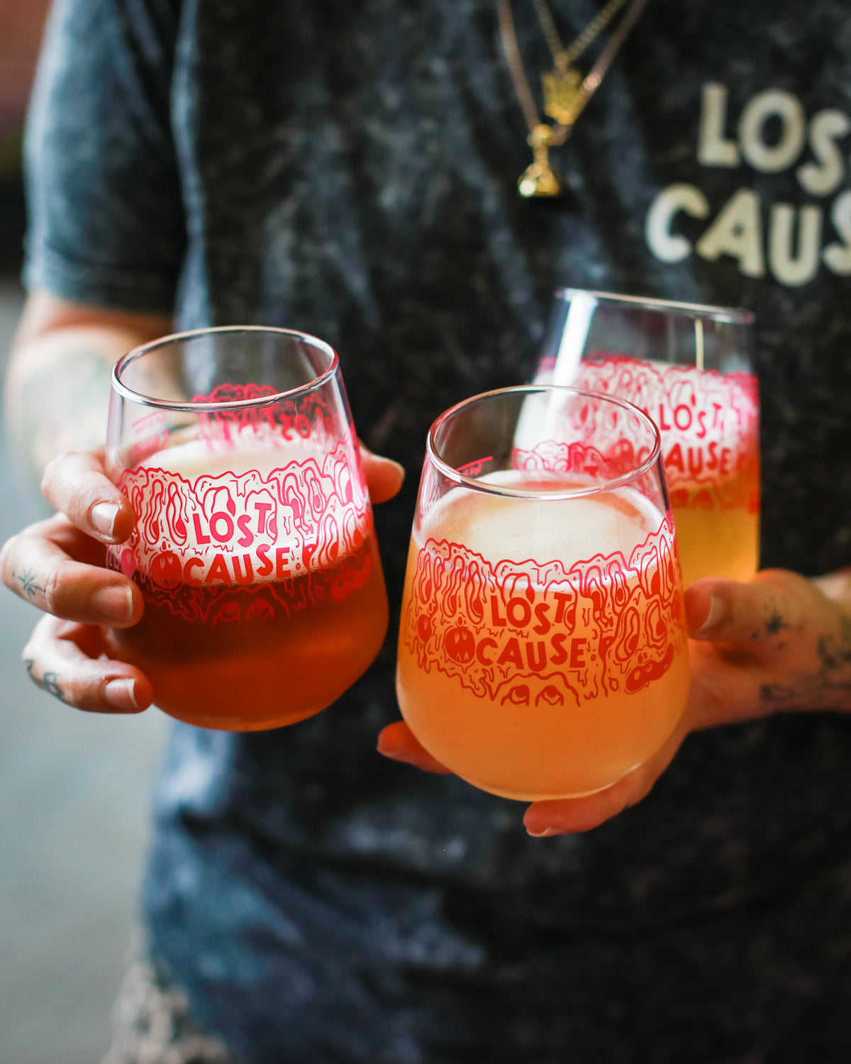 Lost Cause Schooner Glass