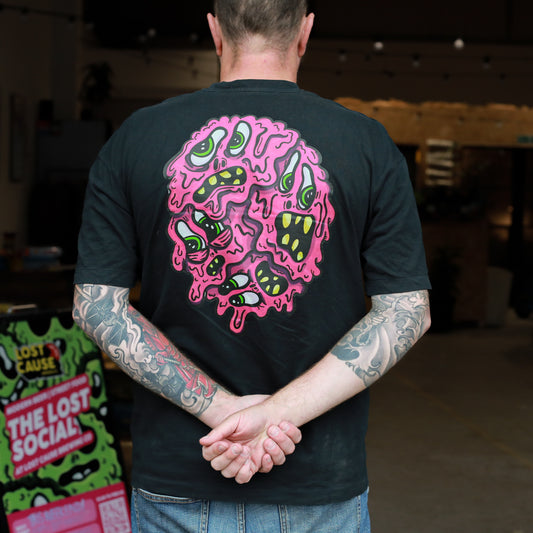Vintage Look Oversized Monster Tee